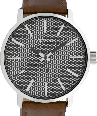 OOZOO Timepieces XXL Brown Leather Strap